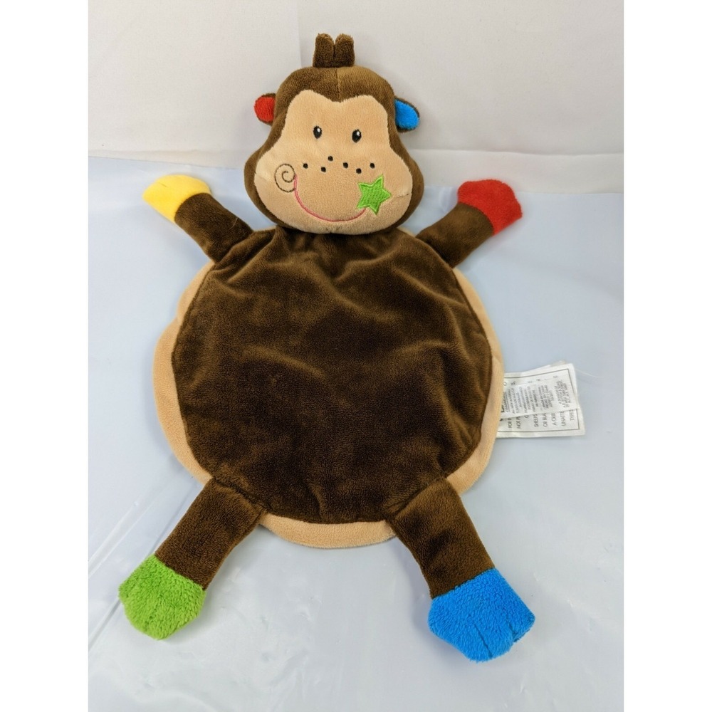 Basic Essentials Monkey Lovey 13 Inch Security Blanket‎ Stuffed Animal Toy
